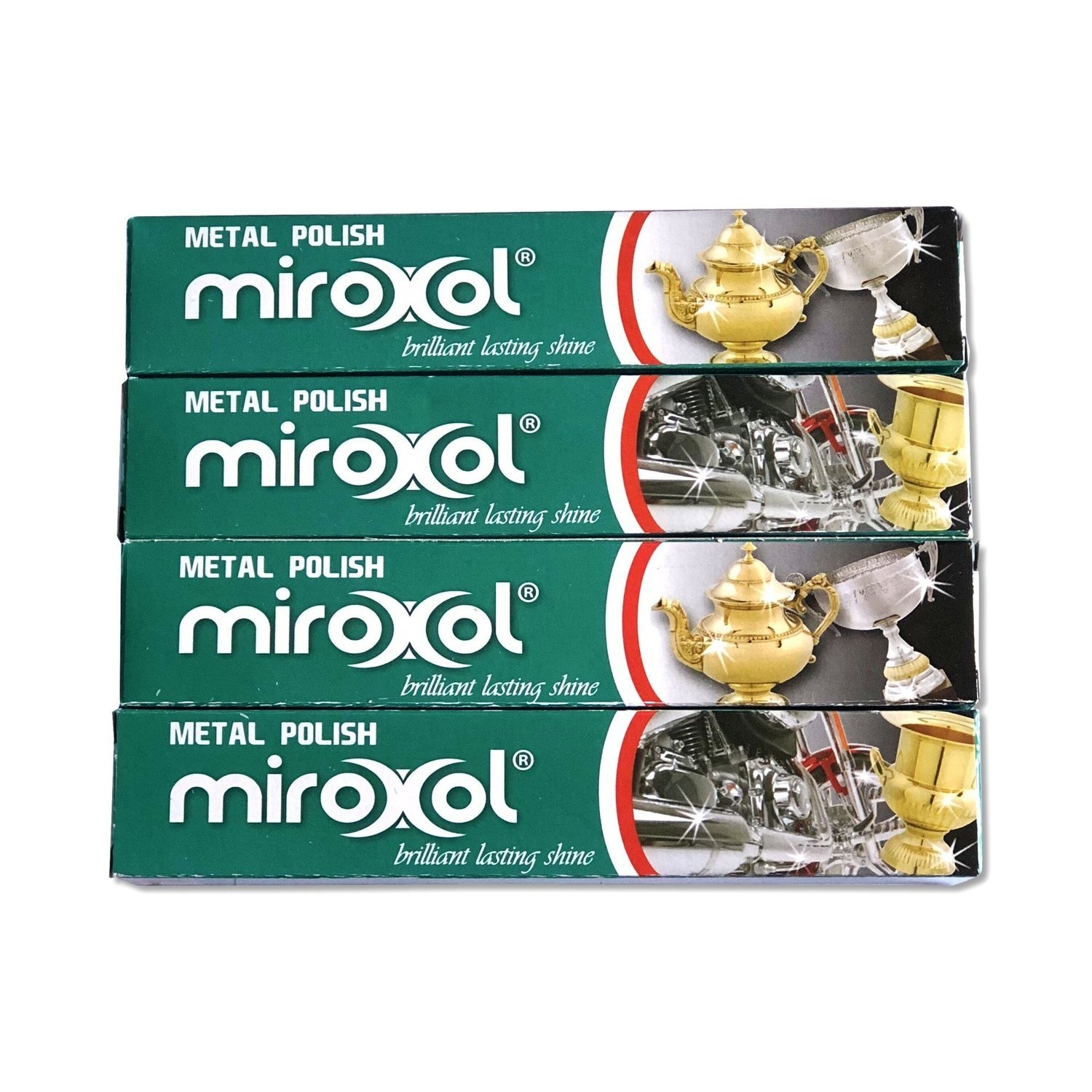miroxol metal polish x4 100ml tubes